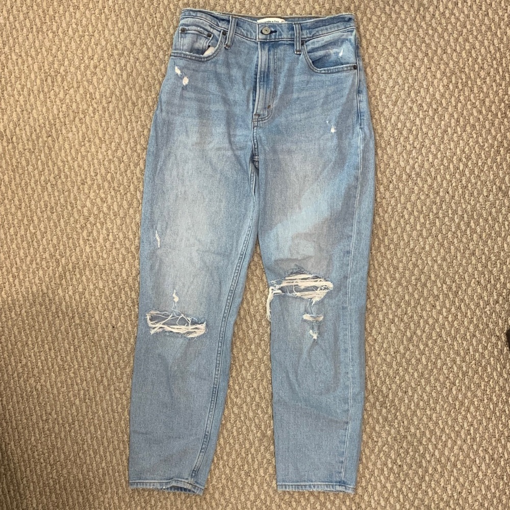 Abercrombie & Fitch High Rise Light Blue Jeans